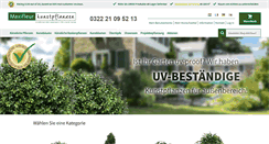 Desktop Screenshot of maxifleur-kunstpflanzen.de